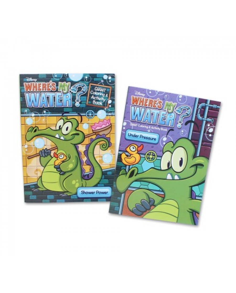 96-pg Where's My Water Gator Coloring Book