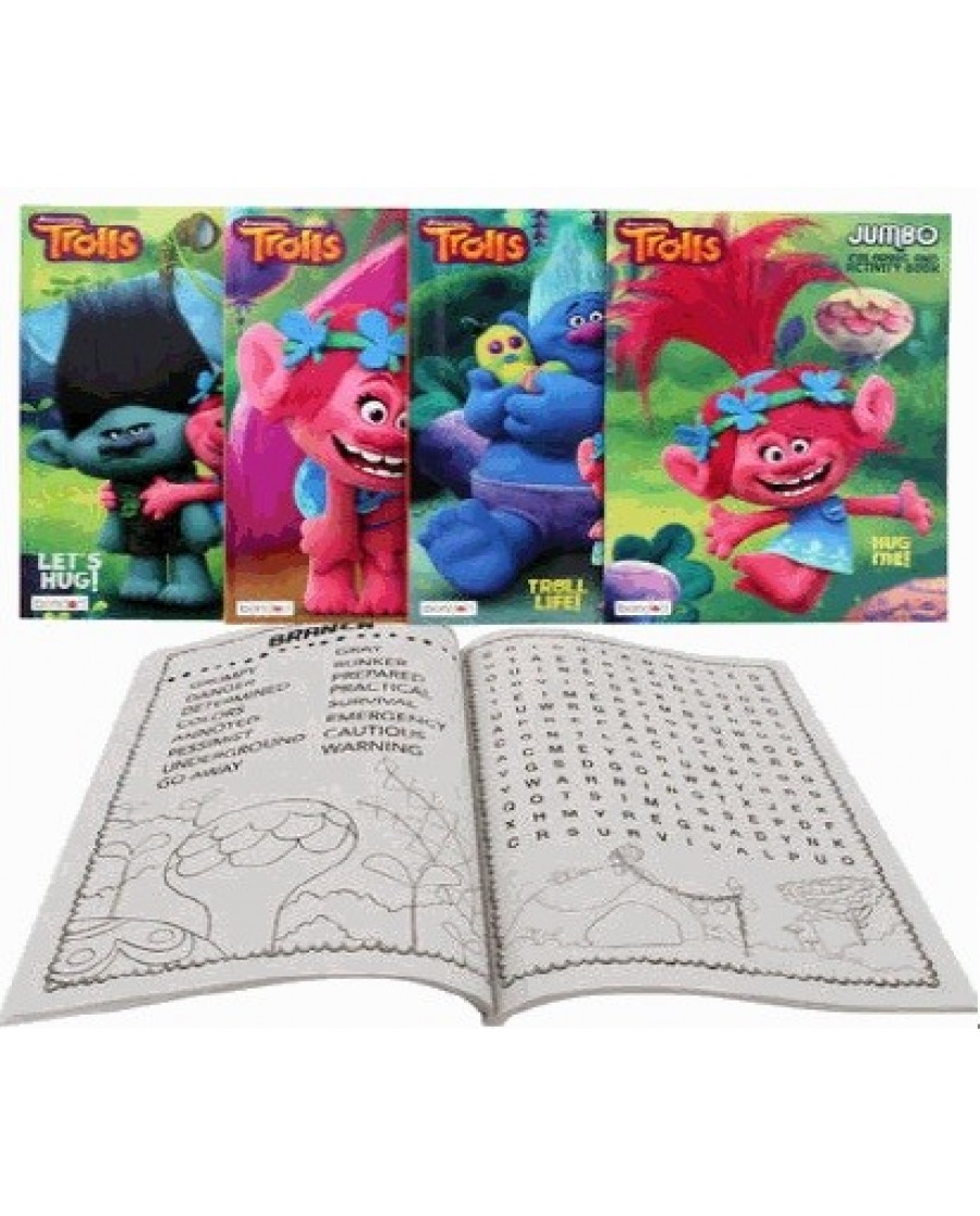 96-Page Trolls Activity and Coloring Book
