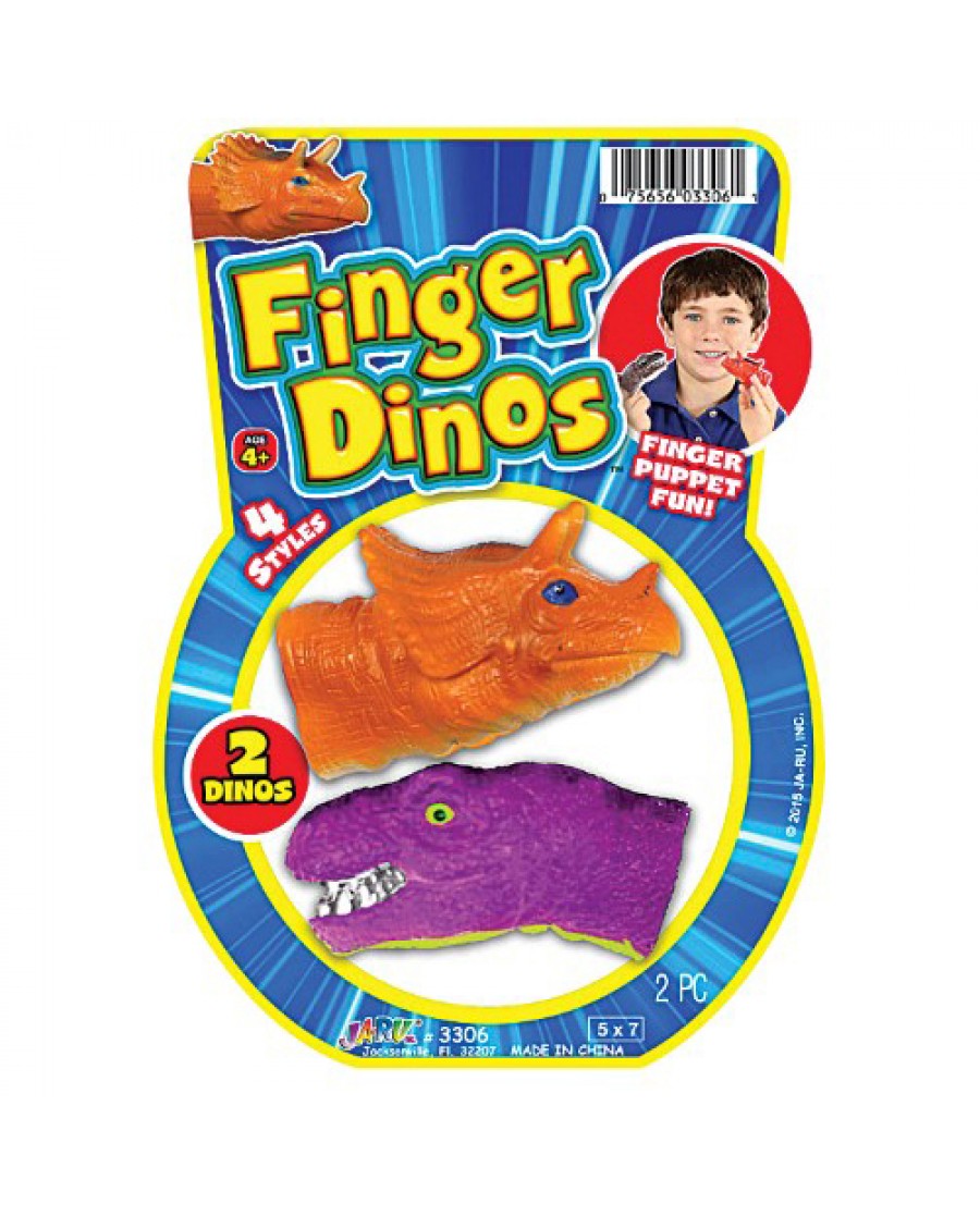 2-pk Dino Finger Puppets