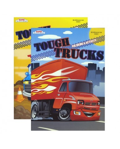 96-pg Tough Trucks Coloring Book