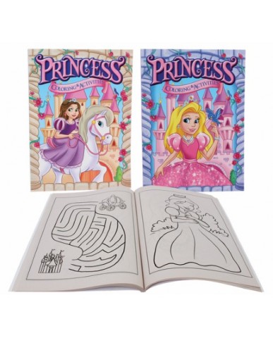 96-pg Princess Coloring Books 