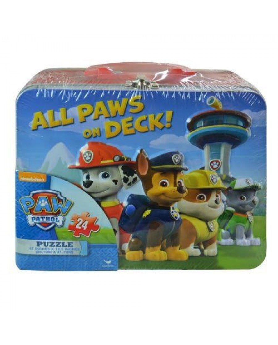 Paw Patrol Embossed Tin with 24 pc Puzzle