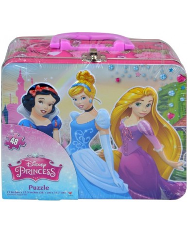 Princess Embossed Tin with 48 pc Puzzle