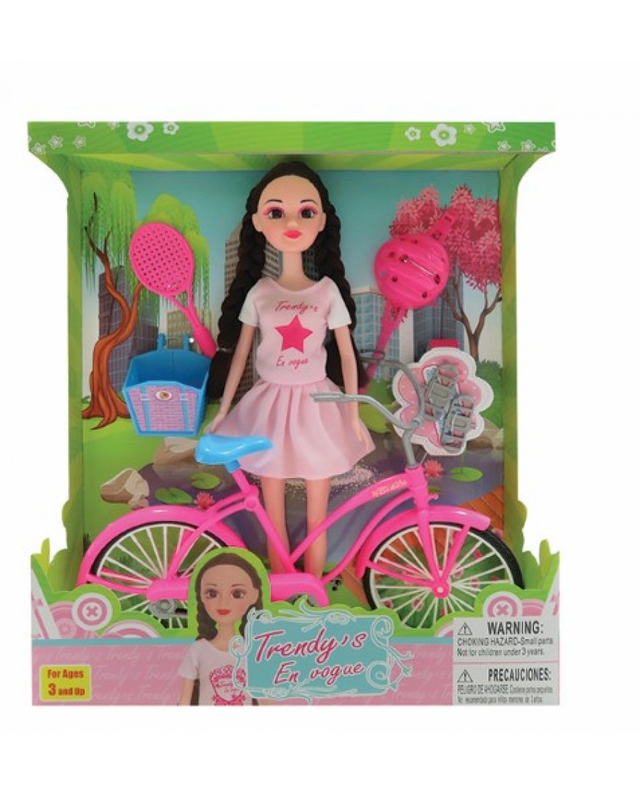 12" Doll with Bike & Accessories