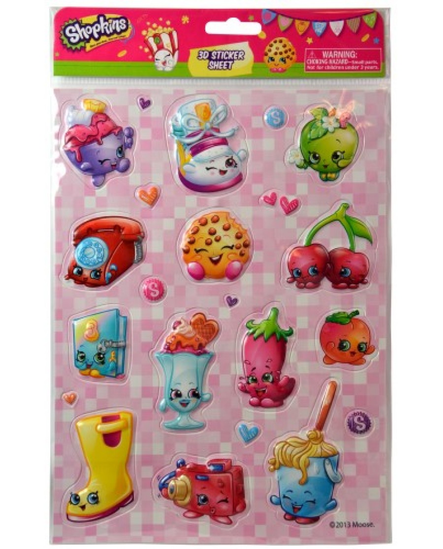 Shopkins Puffy Stickers - Large