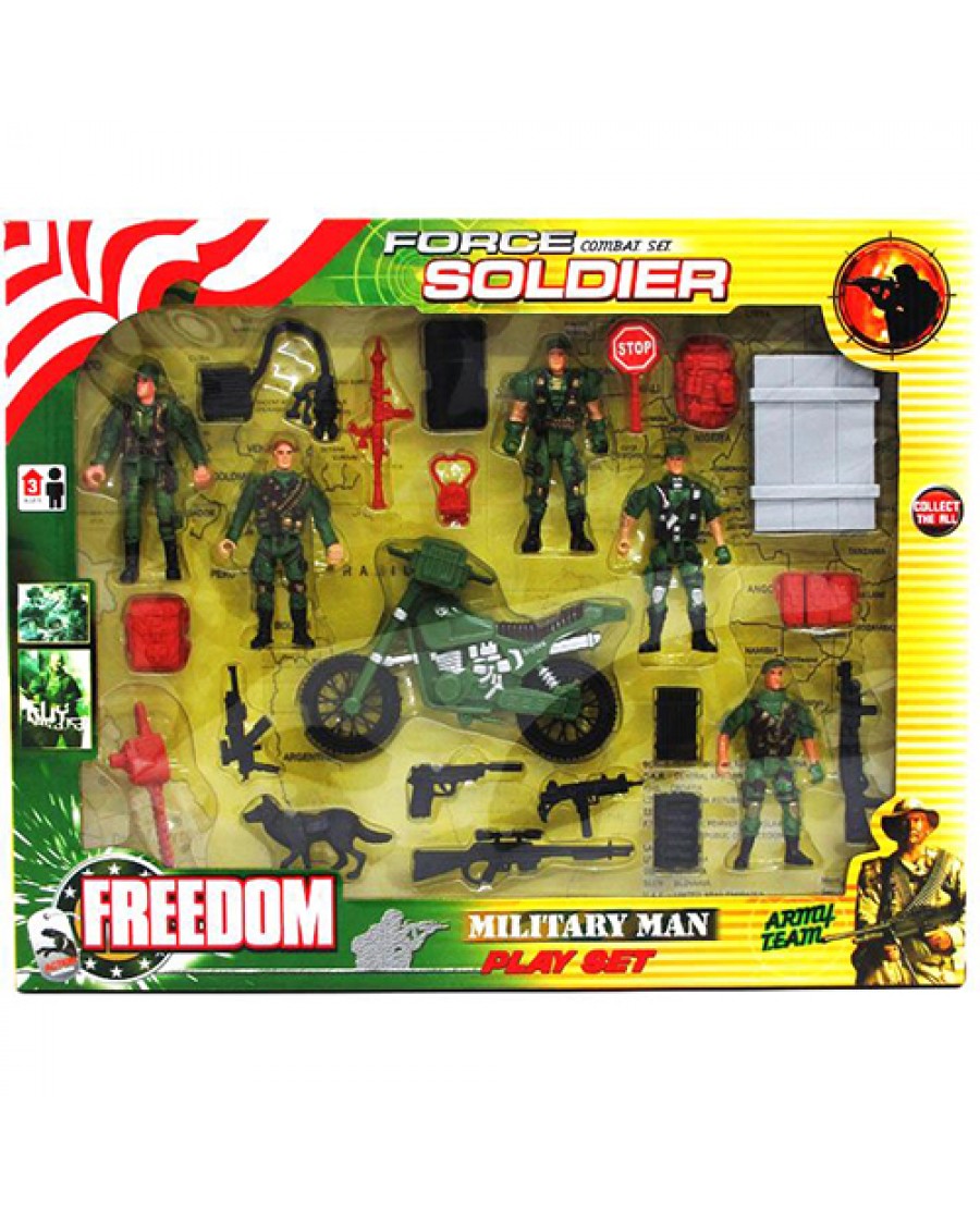 24 pc. Army Force Play Set