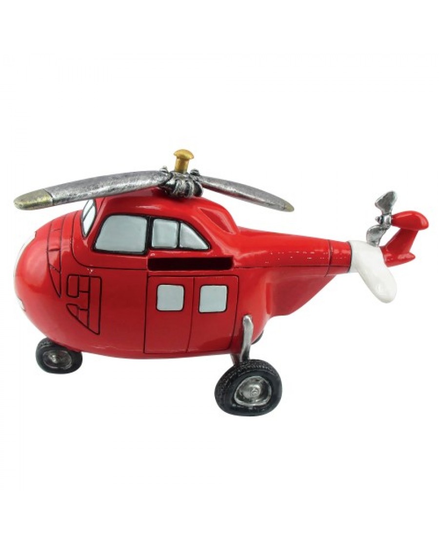 8" Helicopter Ceramic Bank