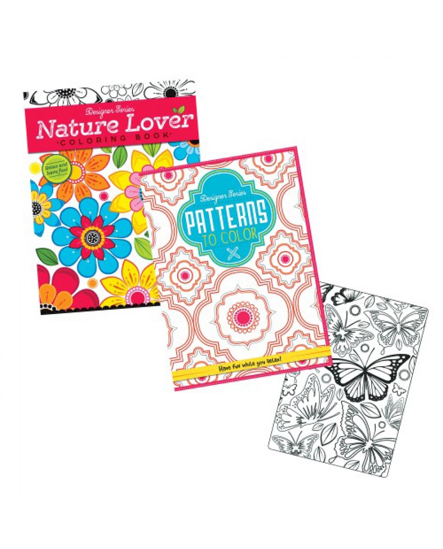 Patterns & Florals Adult Coloring Books