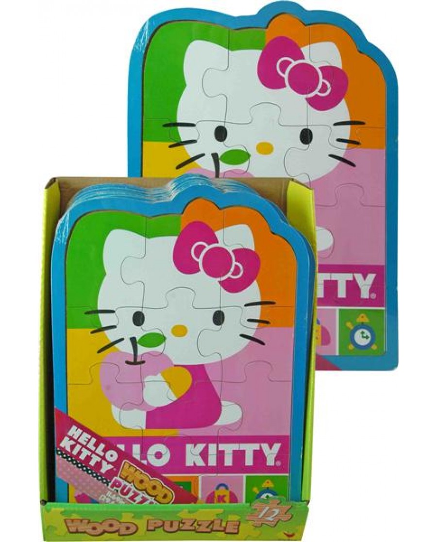 Hello Kitty Shaped Wood Puzzle