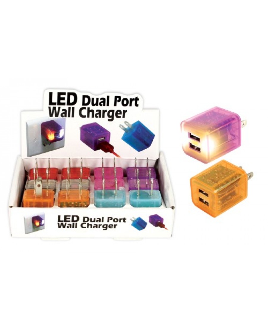 LED Dual Wall Charger