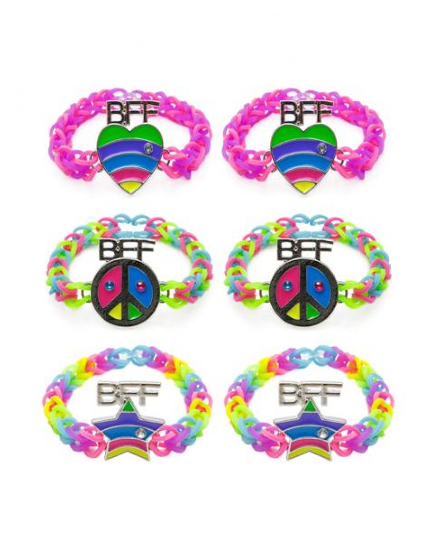 2-pk Rainbow Weevz BFF Bracelets