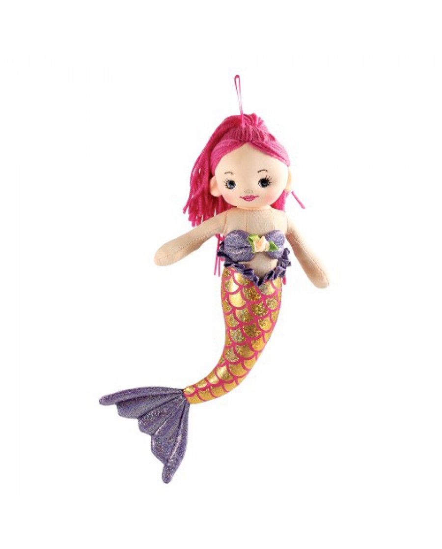 12" Mermaid with Pink Hair