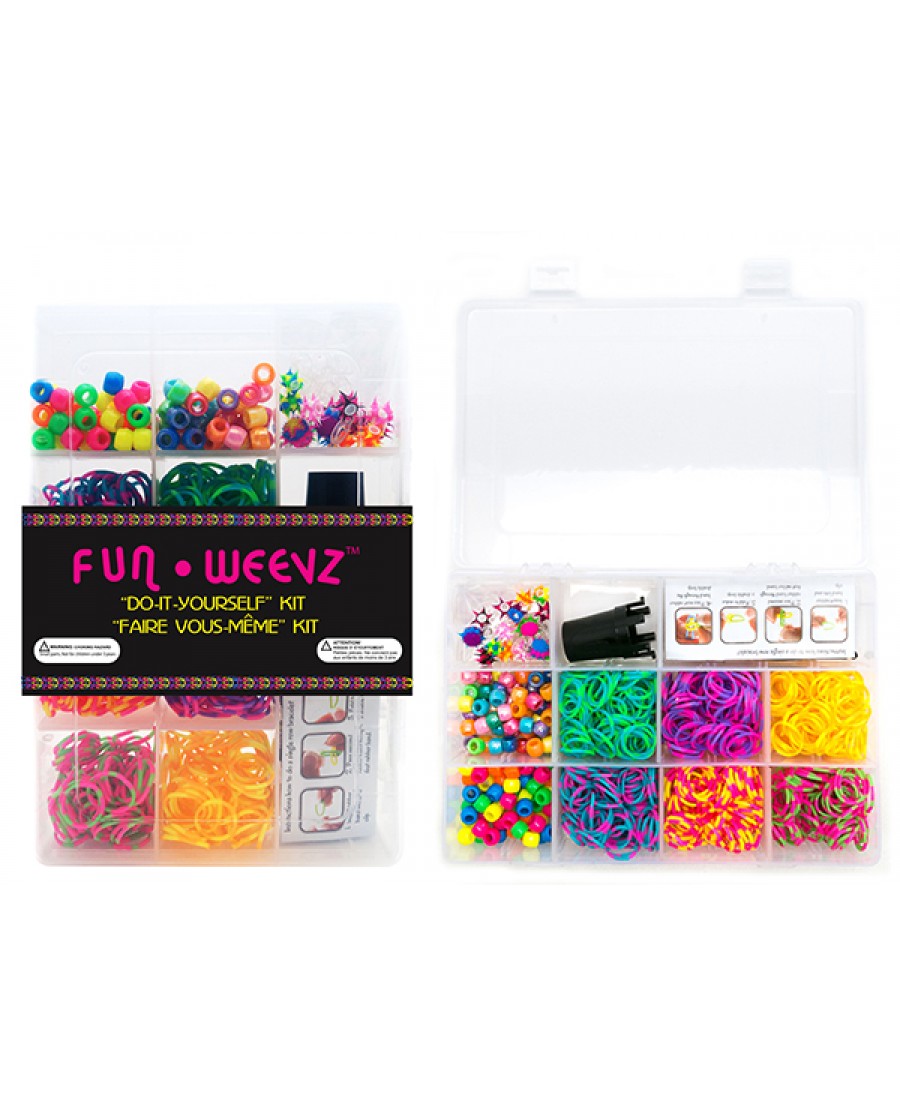 "Spiky Tie-Dye" Fun Weevz Bands Complete Kit