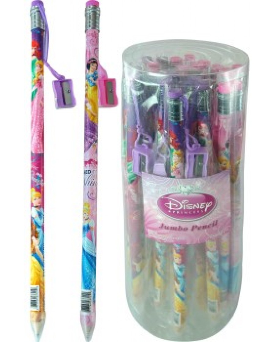 Disney Princess Jumbo Pencil with Sharpener