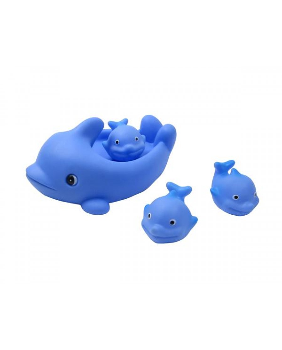 8" Non-phthalate Whale Family Bath Toys