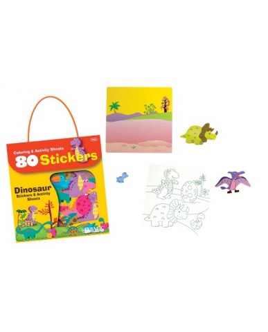 Dinosaur Series 80 ct. Stickers with Activity Sheets