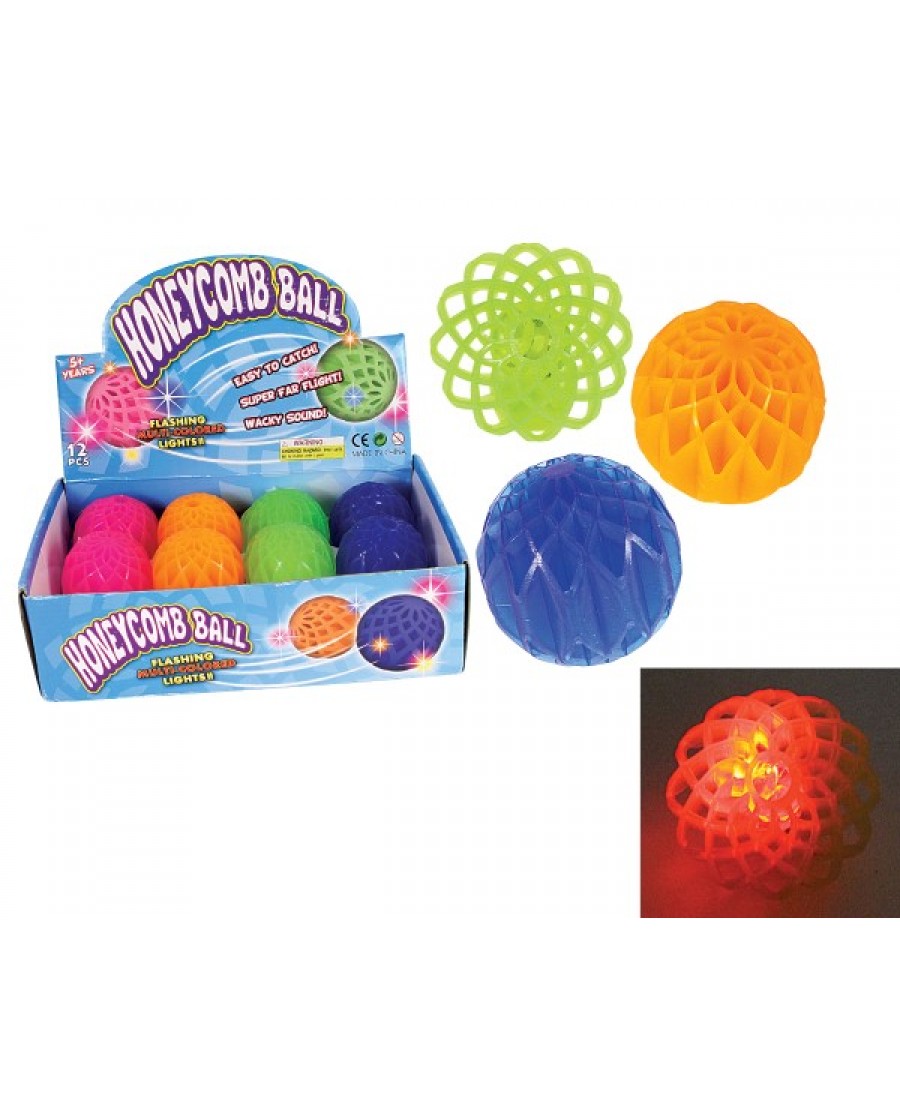 2" Squishy Stress Honeycomb Light-Up Ball