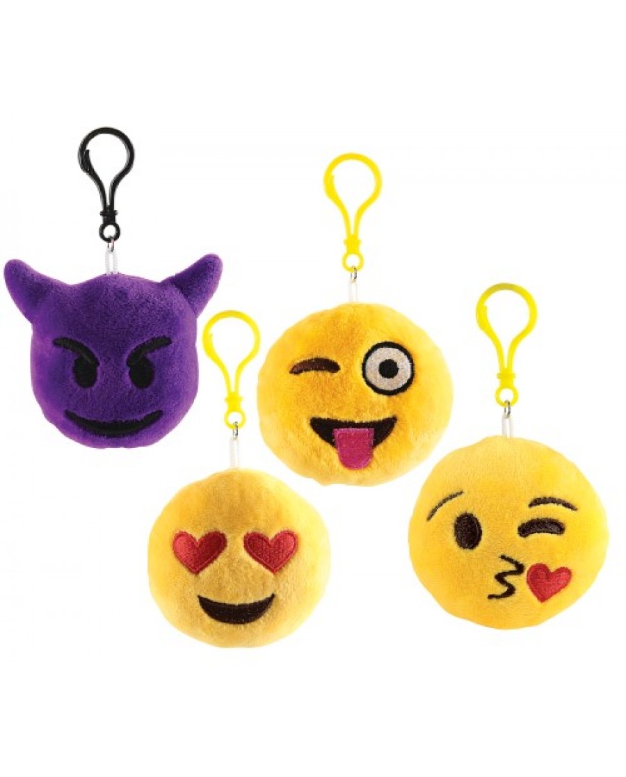 4" Emoji Plush Key Chain
