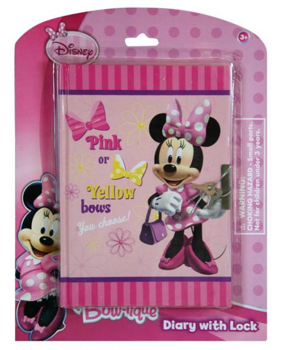 Disney Minnie "Bowtique" Locking Diary 