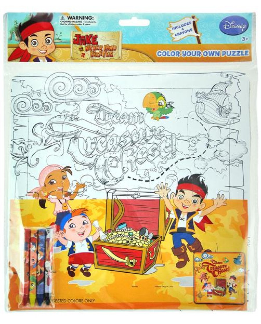 Jake & The Neverland Pirates Color Your Own Puzzle 