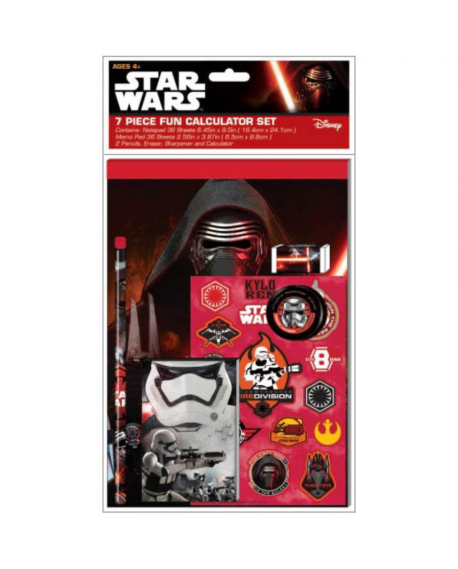 Star Wars Ep. 7 7-pc Stationery Set with Calculator