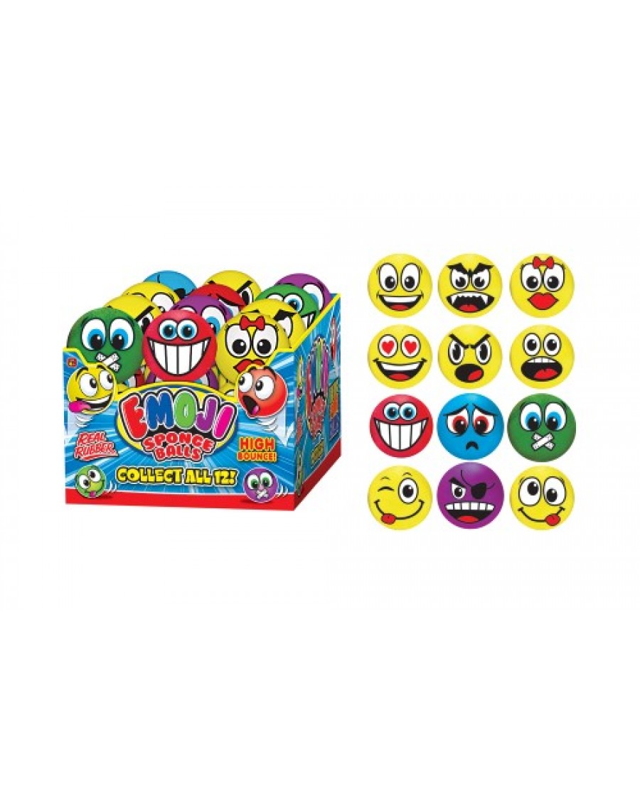 2.5" Emoji Hi-Bounce Sponge Balls