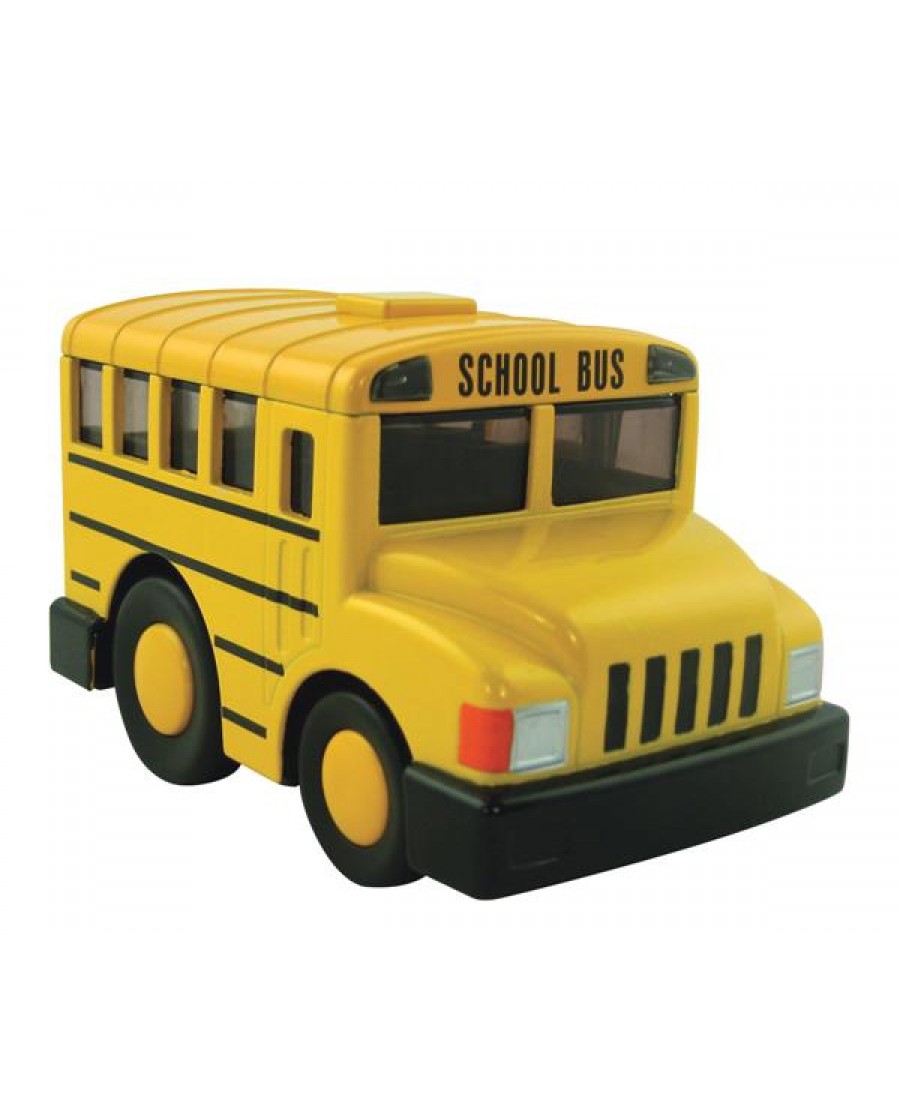 4.5" Light & Sound Chubby School Bus