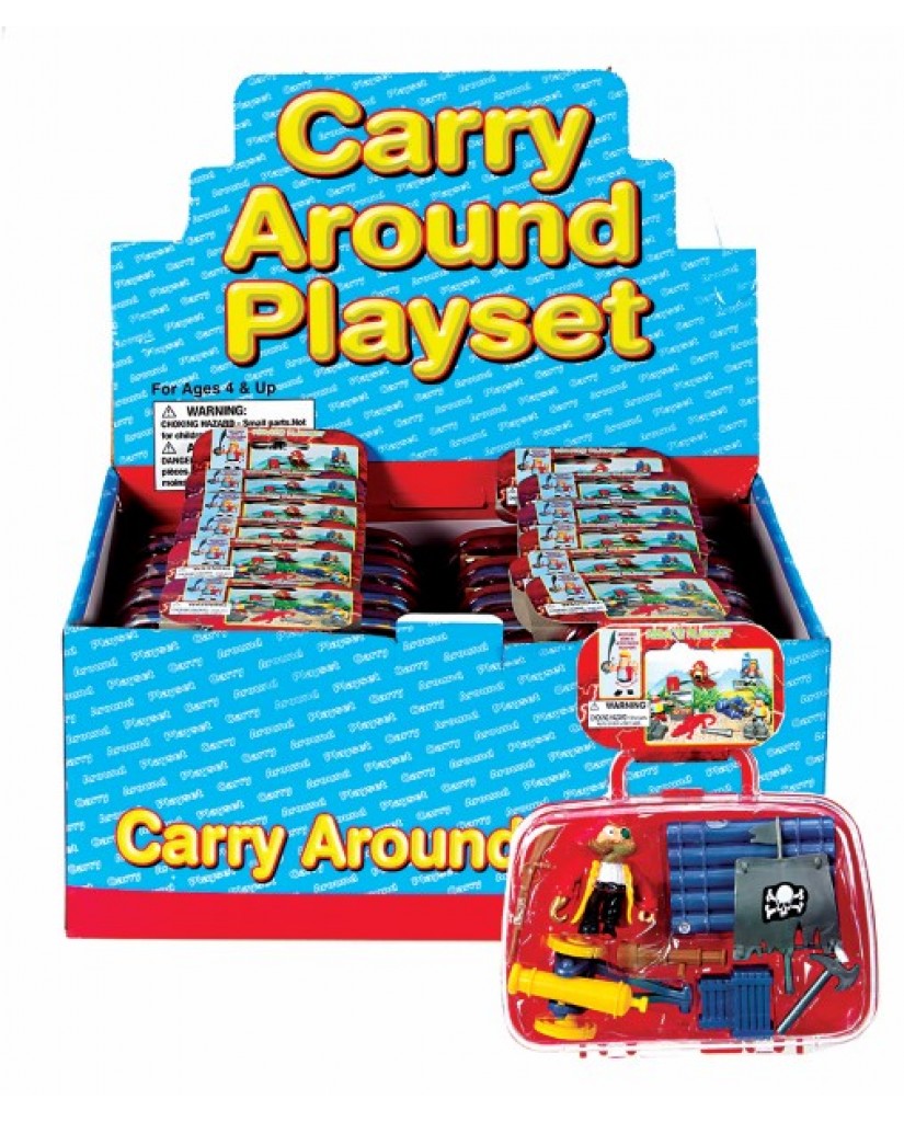 7" Pirate Play Set with Carry Case