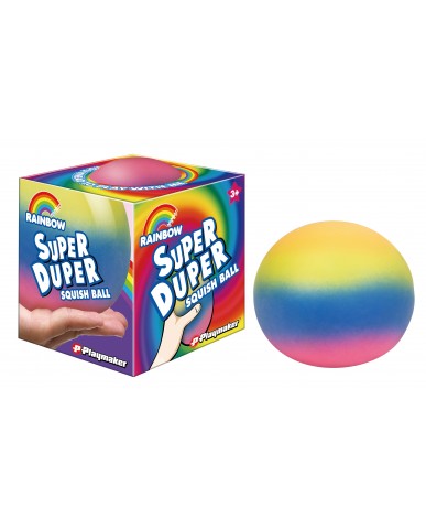 4" Super Duper Rainbow Squish Dough Ball