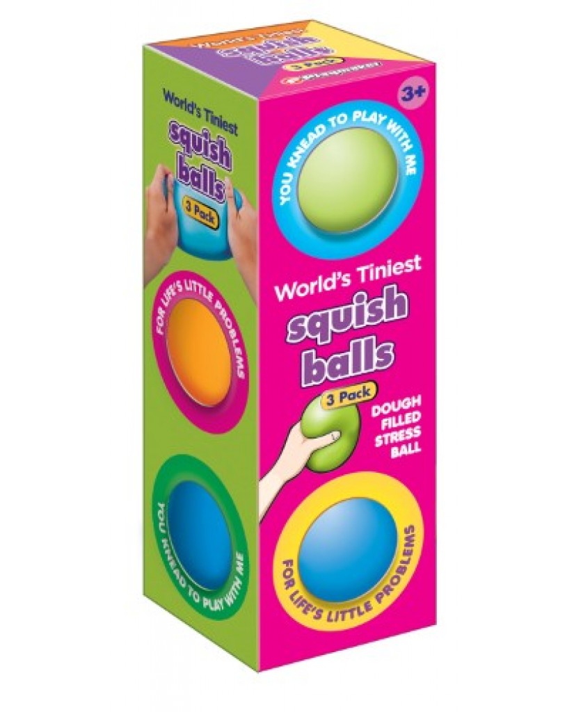 3pk 1.5" World's Tiniest Squish Dough Balls