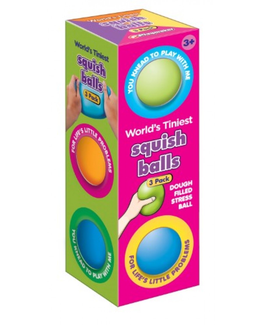 3pk 1.5" World's Tiniest Squish Dough Balls
