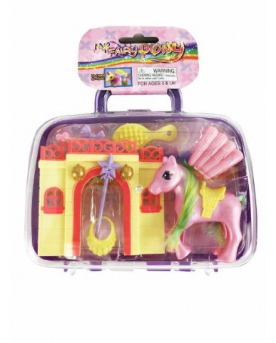 7" Unicorn Playset with Carry Case