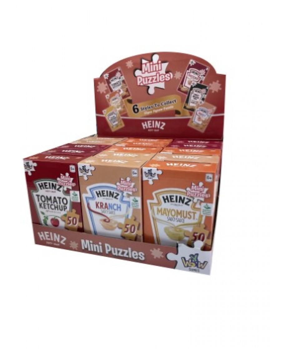 50 pc Mini Heinz Kraft Sauces Puzzles