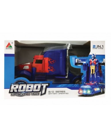 9" Light & Sound Robot Super Change Truck
