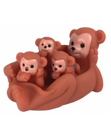 7" Bath Pals Monkey Family Bath Toys