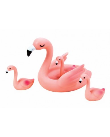 8" Bath Pals Flamingo Family Bath Toys