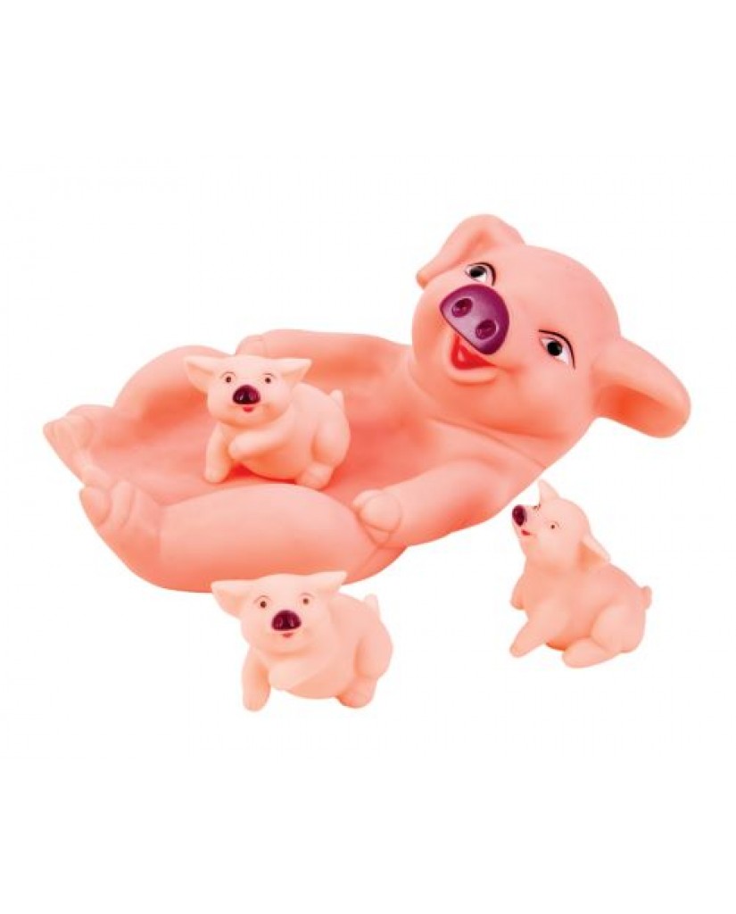 8" Bath Pals Pig Family Bath Toys