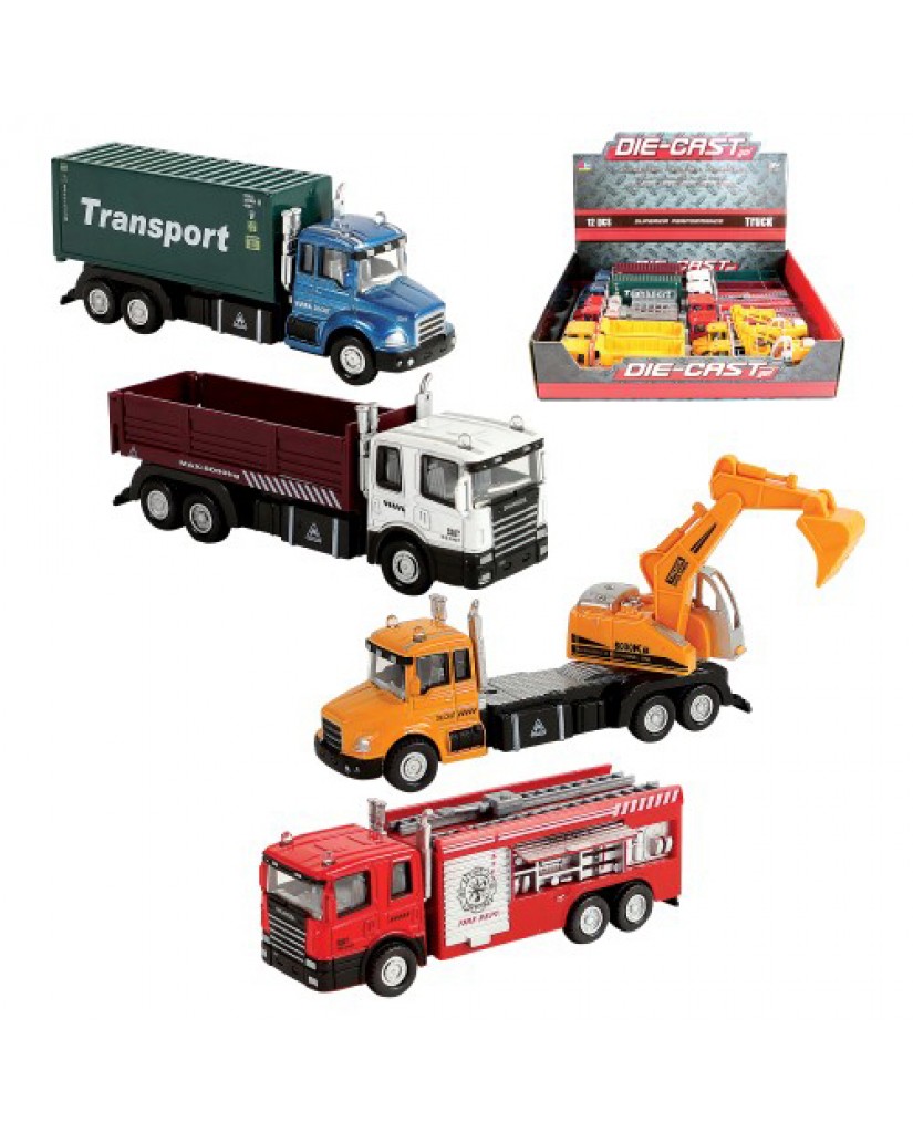 6" Die Cast Trucks & Transport Vehicles