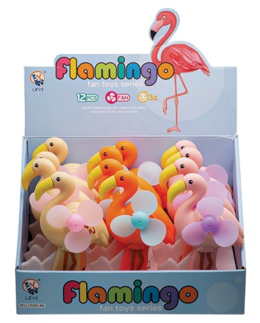 Flamingo Hand Crank Fan