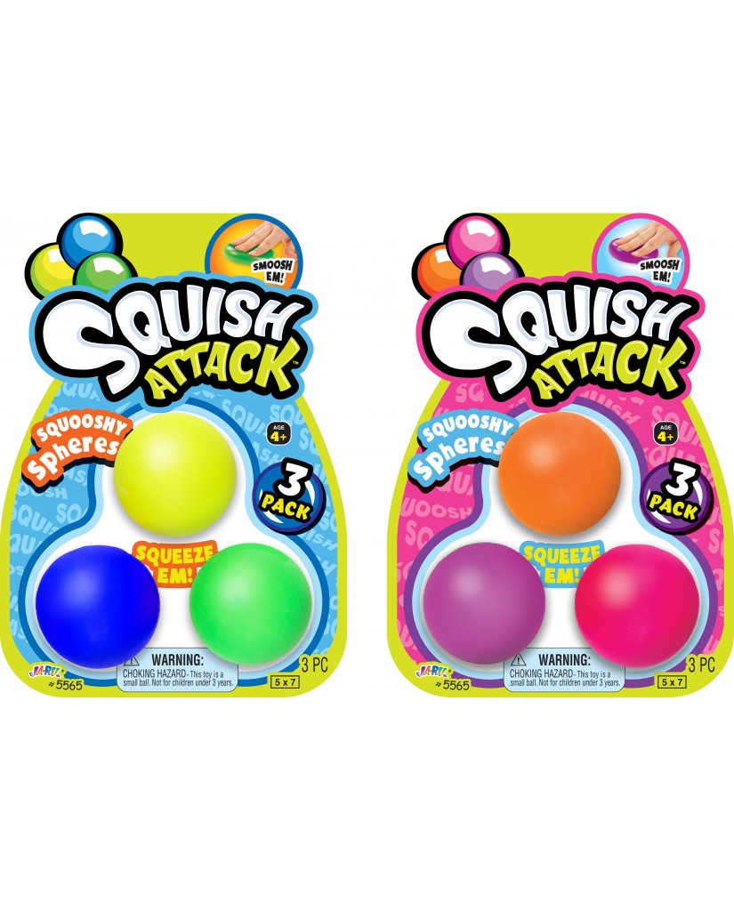 3-pk Squish Attack Balls