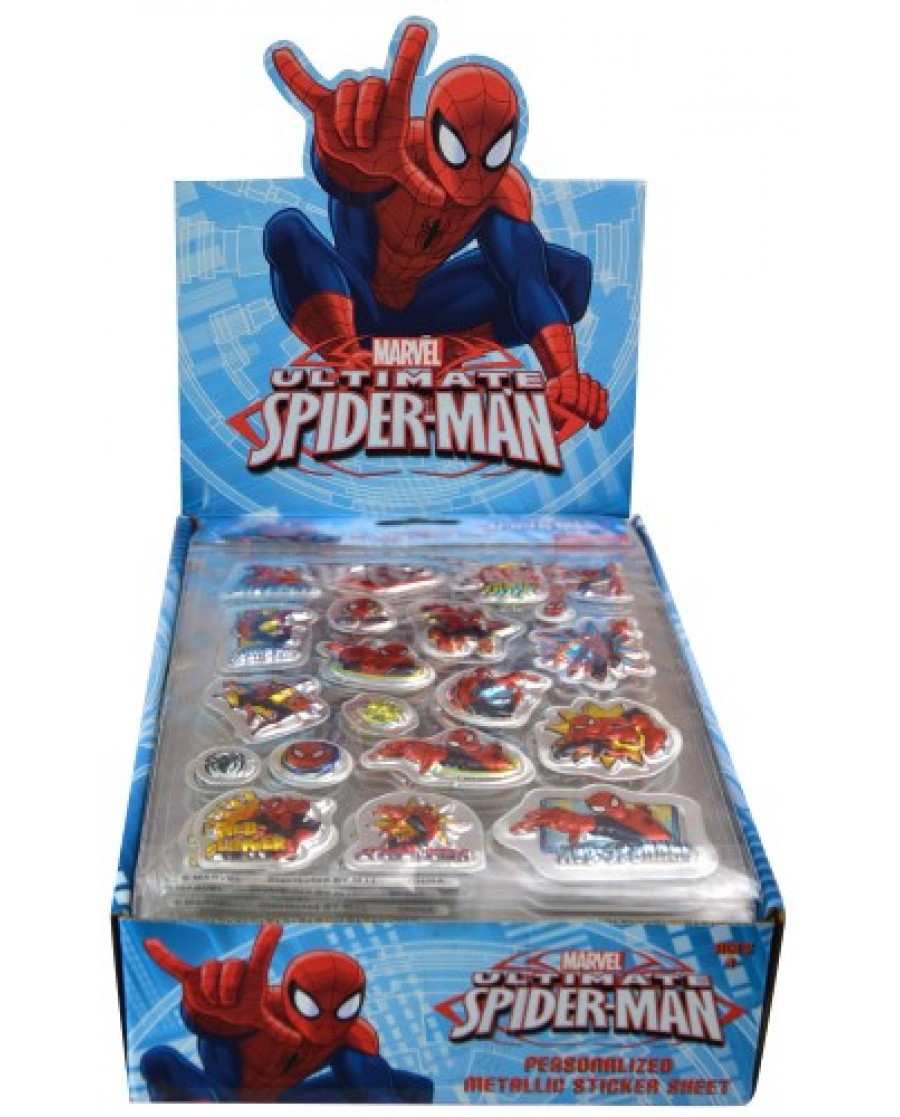 Spiderman Foil Puffy Stickers