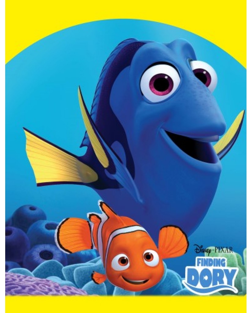 Disney Pixar Finding Dory Royal Plush Raschel Throw New 