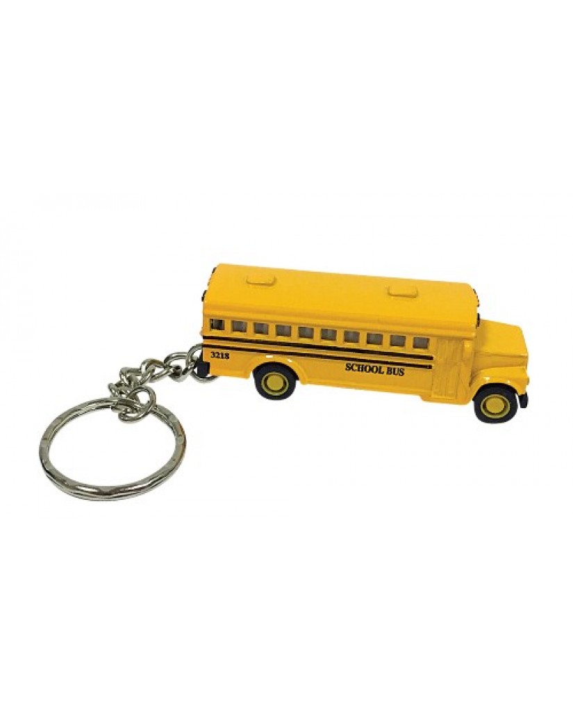 2.5" Die Cast Classic School Bus Key Chain
