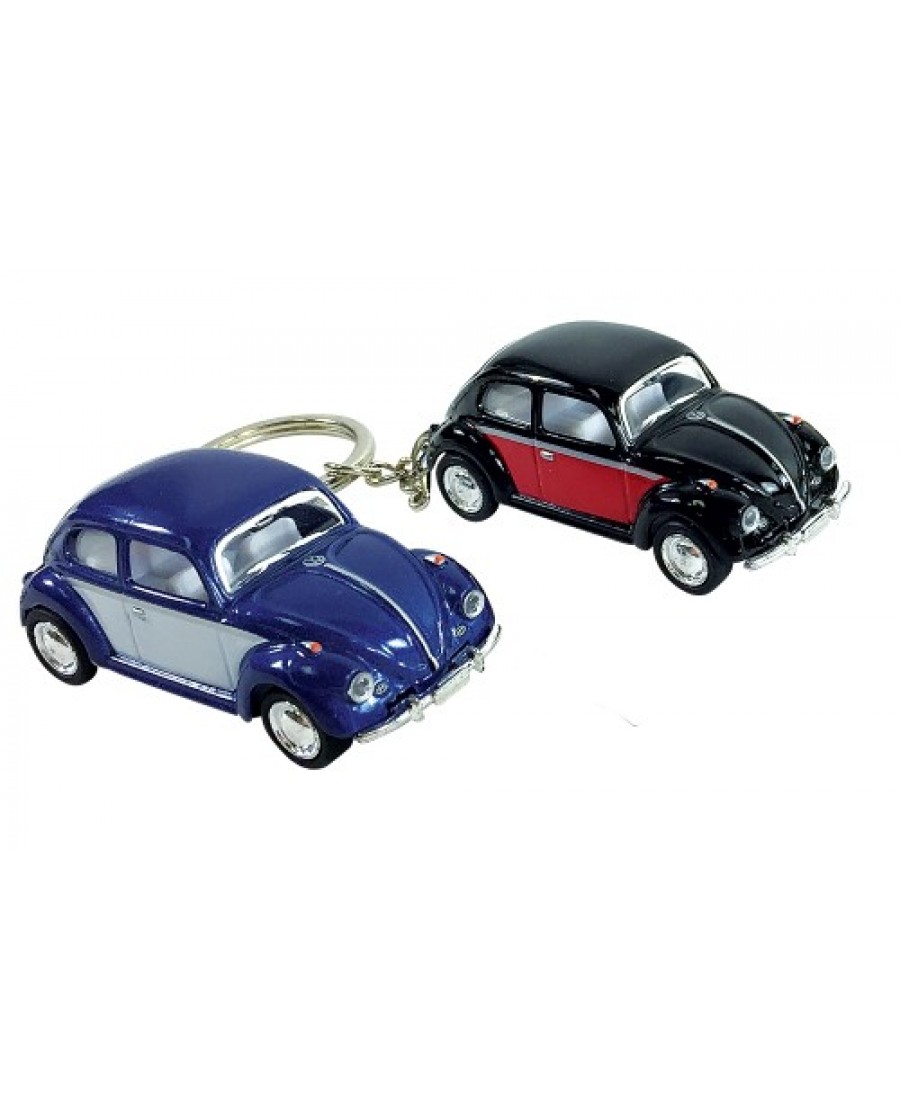 2.5" Die Cast Two-Toned Classic VW Beetle Key Chain