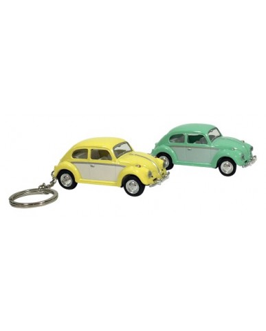 2.5" Die Cast Pastel Two-Tone Classic VW Beetle Key Chain
