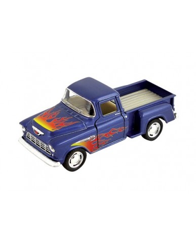 5" Die Cast Chevy Stepside Pickup Truck with Flames