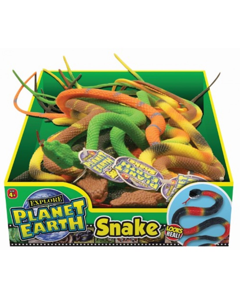 15" Planet Earth Rubber Snake