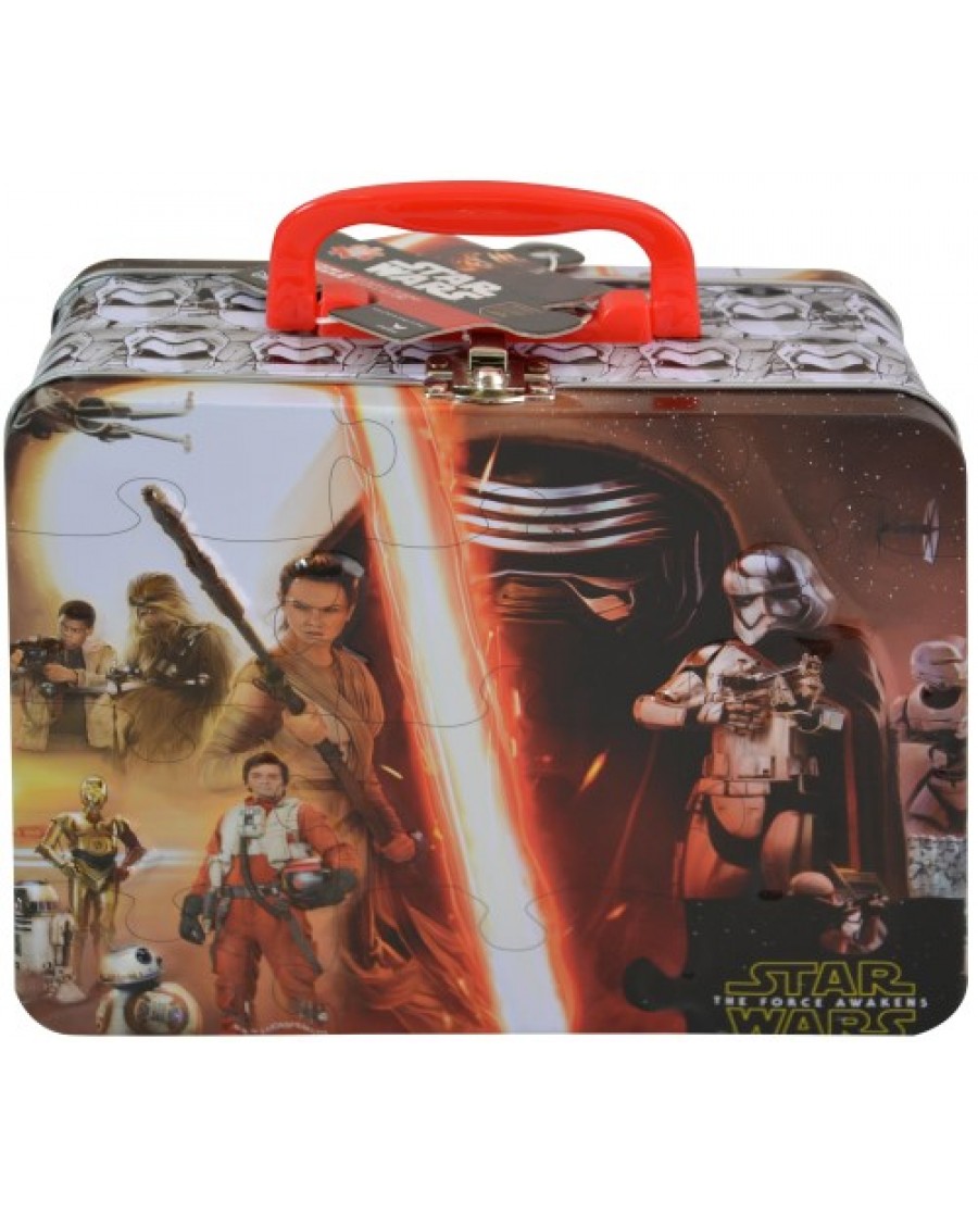 Star Wars Ep. 7 Large Tin Box with Puzzle Inside