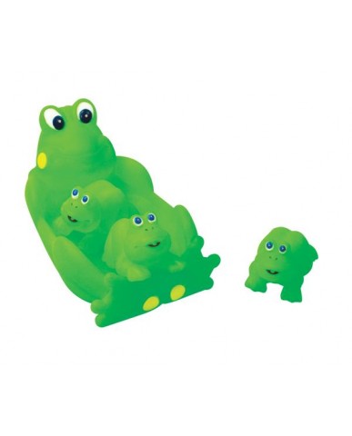 8" Non-phthalate Frog Family Bath Toys