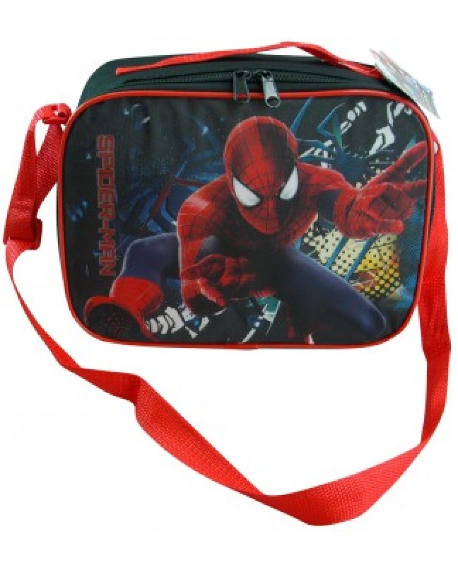 10" Spiderman Lunch Bag with Strap